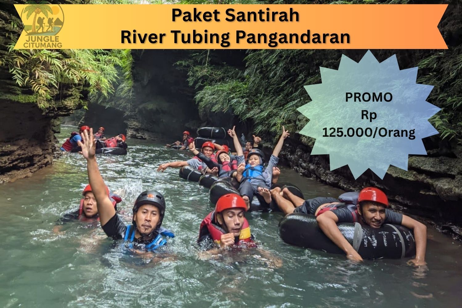 Paket Santiirah River Tubing Pangandaran