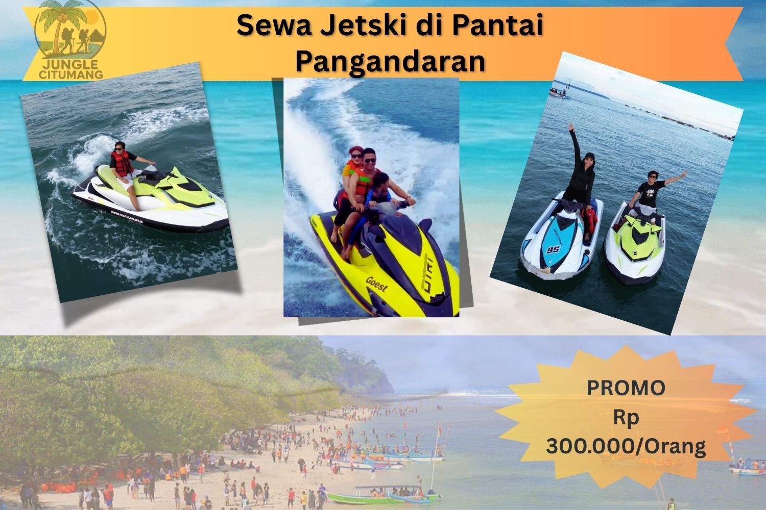 Sewa Jetski di Pantai Pangandaran
